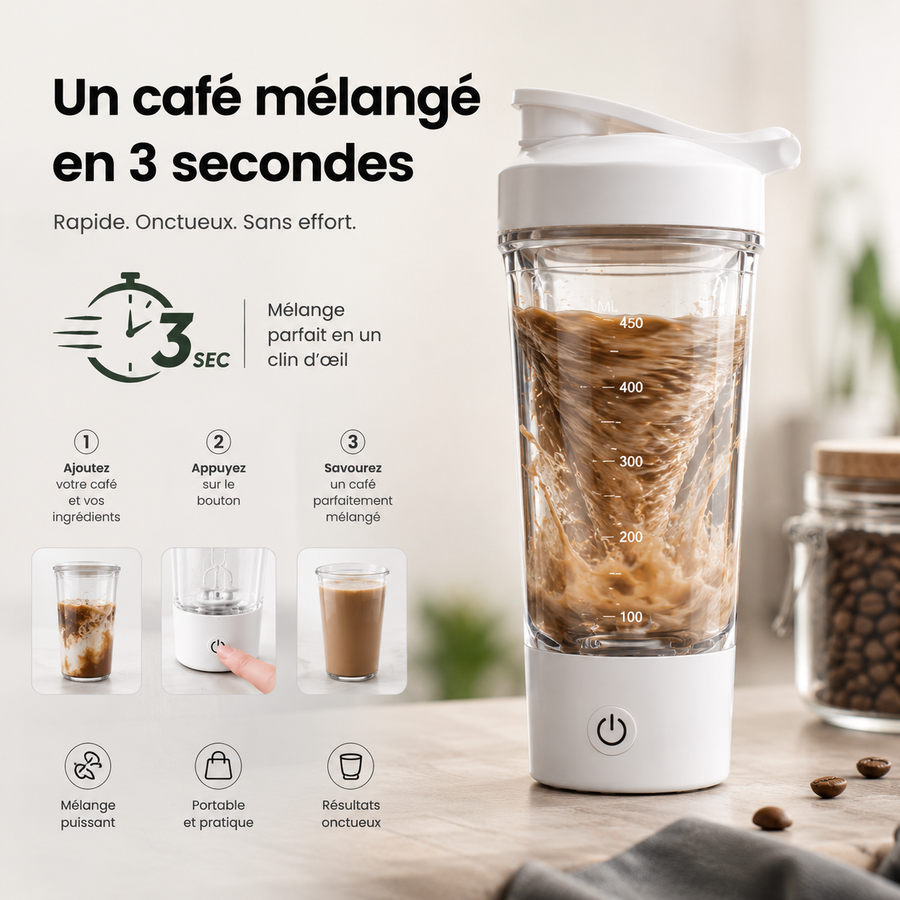 Un café mélangé en 3 secondes