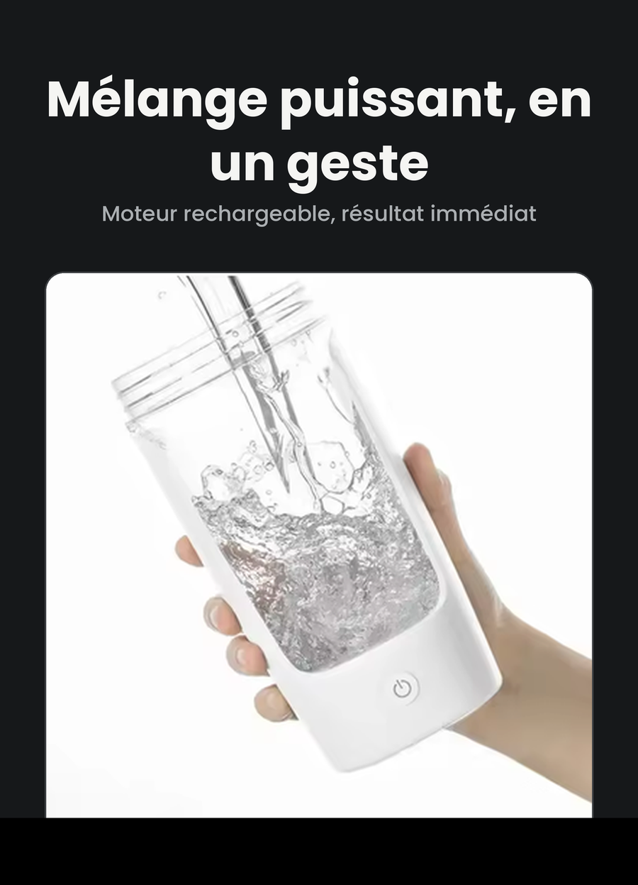 Mélange puissant, en un geste